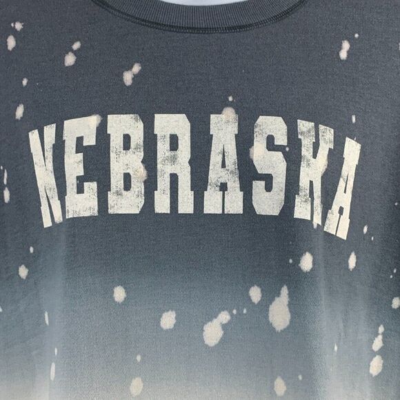 Maurices sz 2X Plus Sweatshirt Nebraska Dip Dye Blue White New NWT - Picture 2 of 6